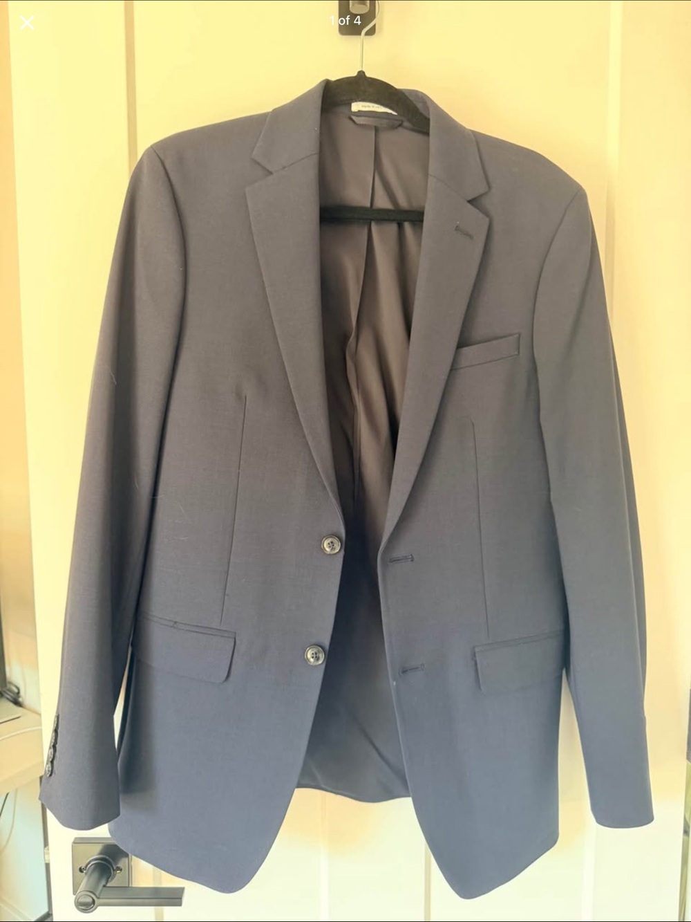 Bar III Navy Two-Button Men's Blazer